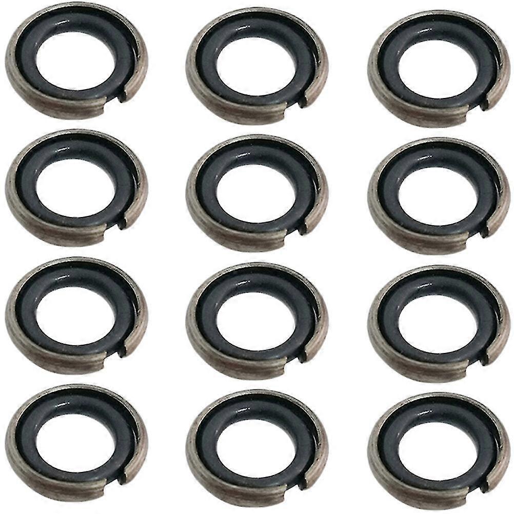 12 Sets Impact Wrenches Retaining Ring Drive Socket Retainer Ring Rubber O-rings