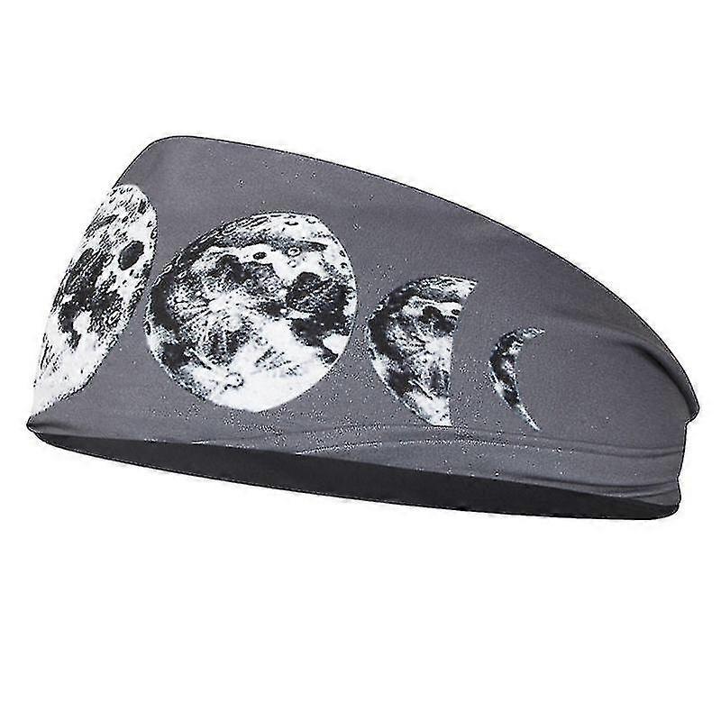 Unisex Summer Moon Cat Digital Print Headband