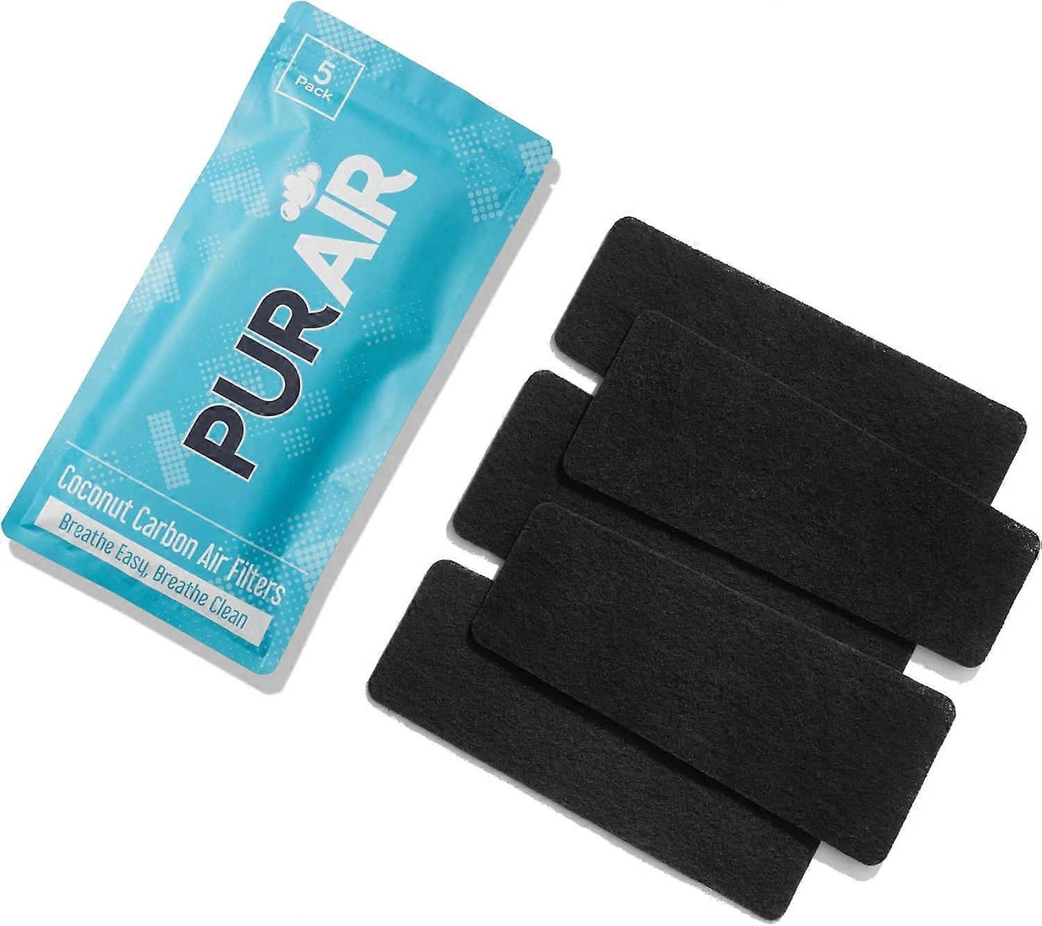 Ceiling Fan Filters for Blades  Activated Coconut Carbon  5-Pack (5)  Enhanced Air Quality, Odor