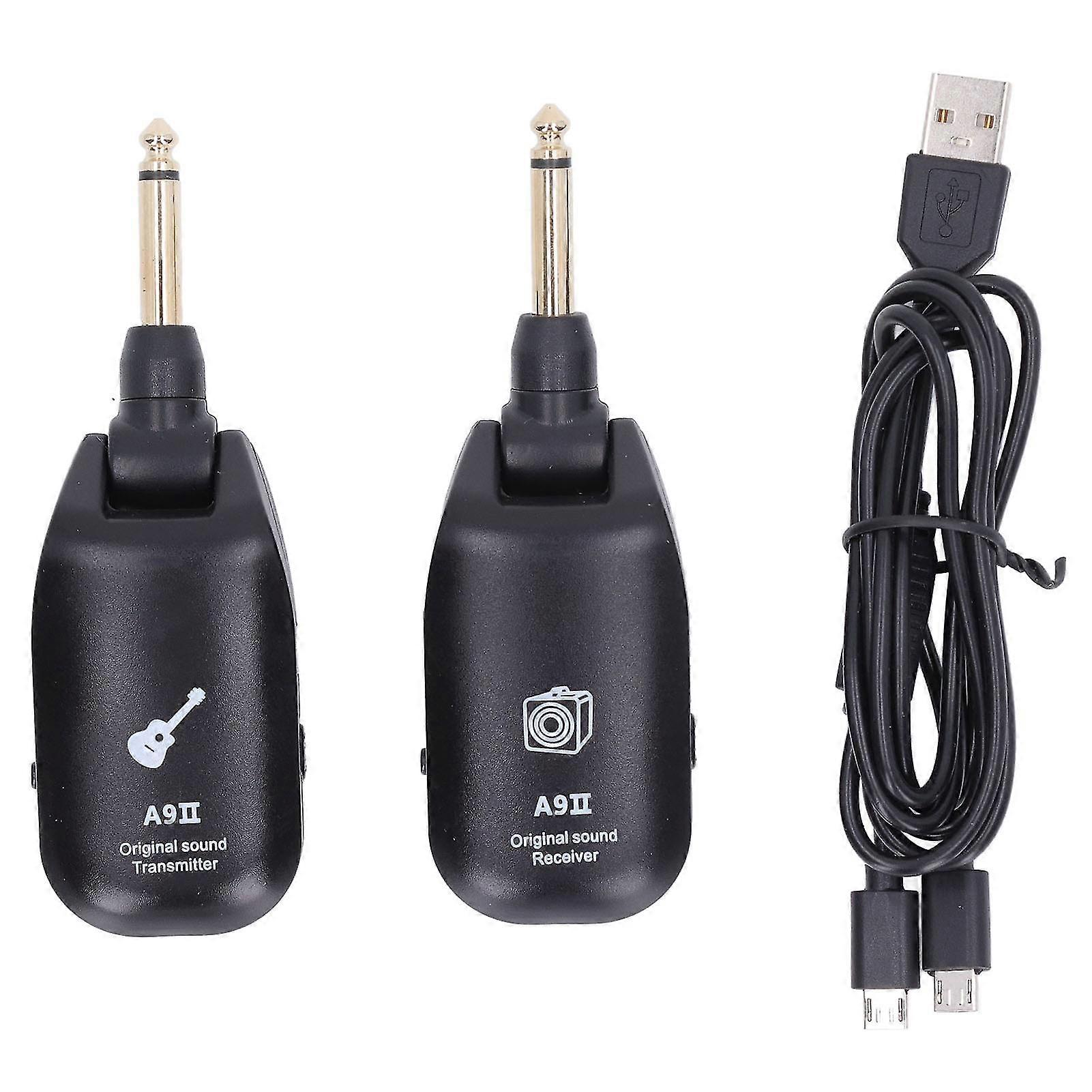 Guitar Receiver Transmitter Set Plug and Play Wireless Transmitter Receiver Audio Wireless Guitar System
