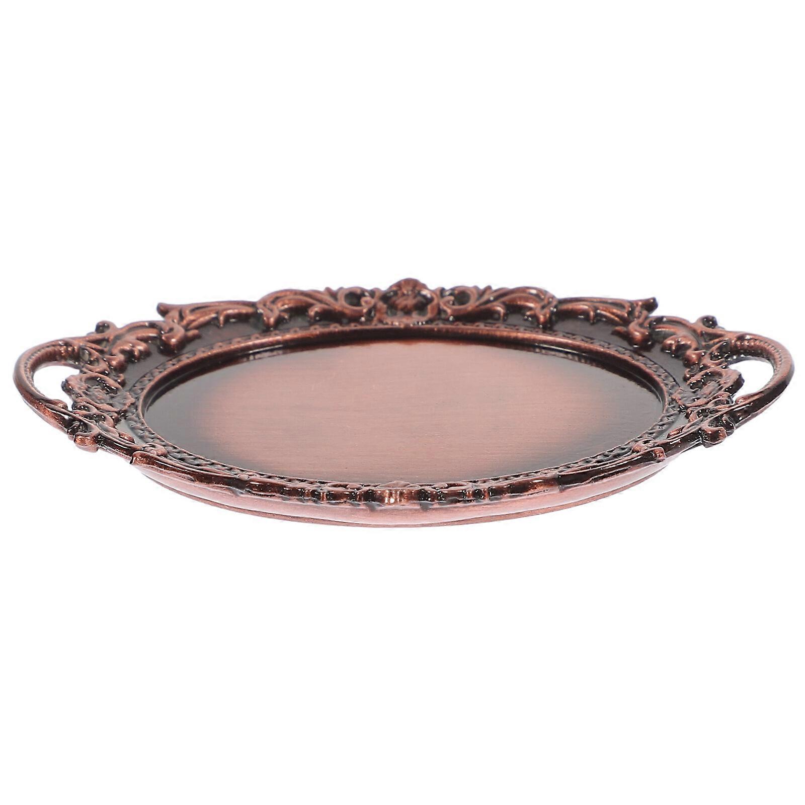 Miniatur-Tablett Puppenhaus Dekorative Platte Modellplatte Modell Mini-Hausgeschirr