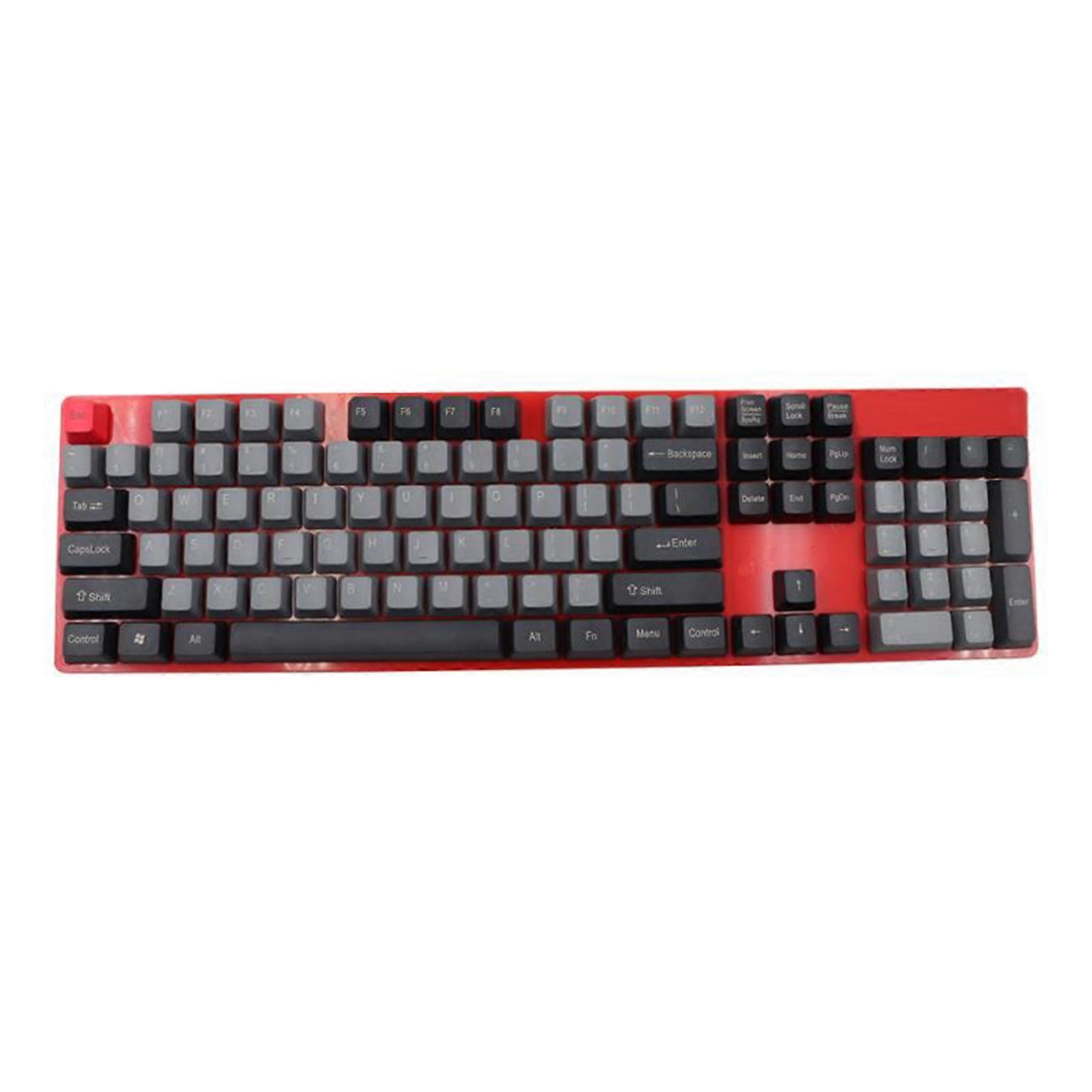 104 87 61 Keys PBT Black Gray Mixed Dolch Keycaps Oem for Mechanical Keyboard