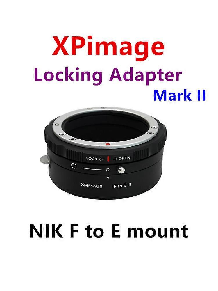 NIKON F Lens to Sony E mount camera adapter ring For NIKON F-E mount A7R5 A7R4 A7R3 A7M3 A7M4 A7C. XPimage locking adapter