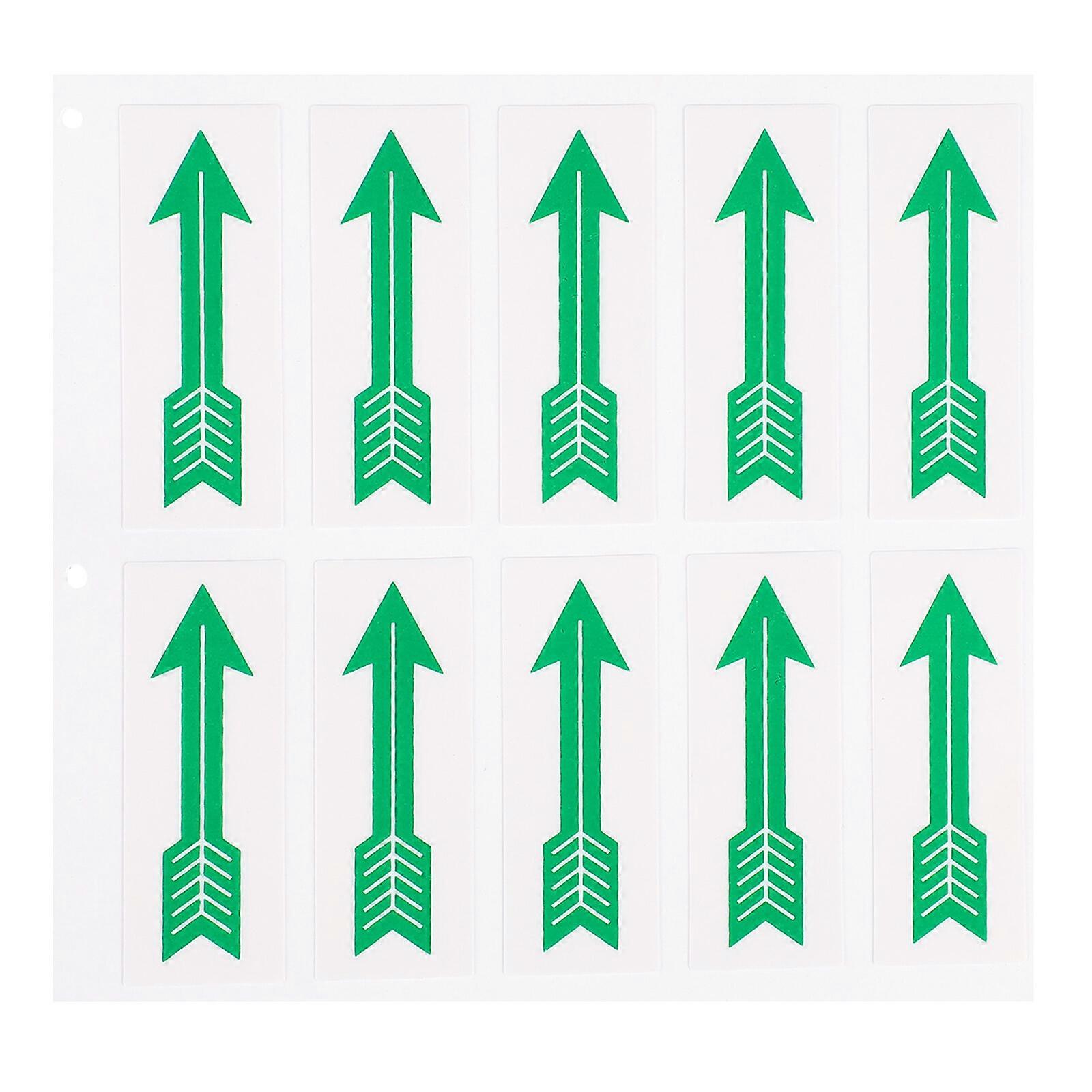 10 Pcs Tagsmate One Way Vinyl Decal Warning Sticker Directional Decal Caution Labels Indicating Direction Decals