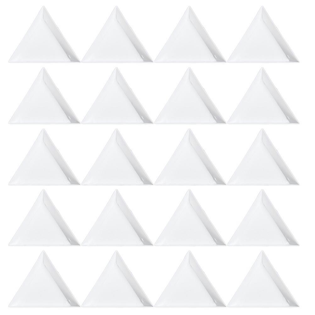 50PCS Triangle Bead Sorting Tray Practical Triangle Tray Durable Triangle Tray