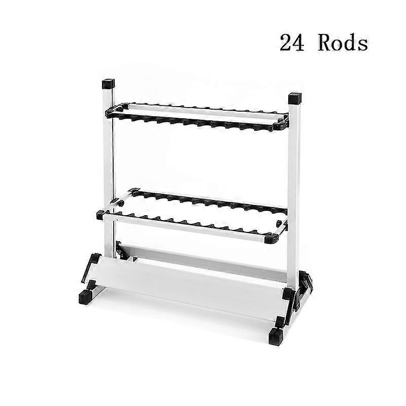 سبائك الألومنيوم قضبان الصيد عرض رف قضبان تخزين الجرف قوس الوقوف دعم أدوات معالجة الصيد