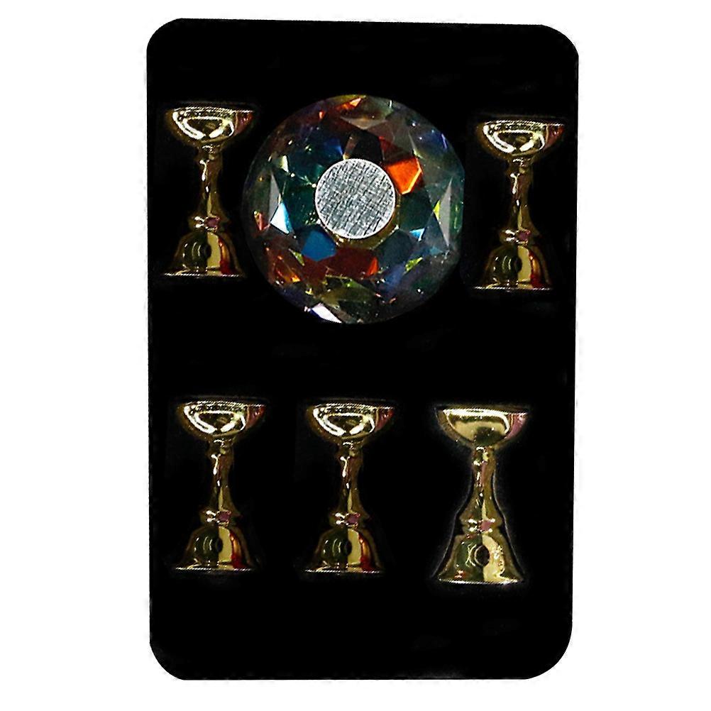 1 Set of Manicure Practice Rack Crystal Base Simple Manicure Display Shelf Bracket Random Color