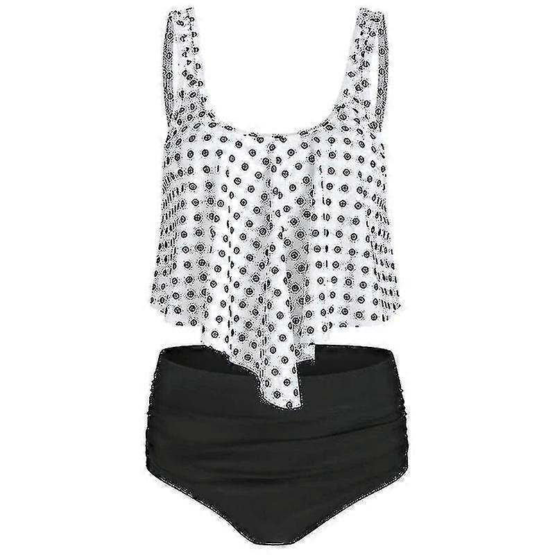 Femmes Ruffle Tankini Bikini Set Taille Haute Maillot de Bain Maillot de Bain Maillot de Bain Maillot de Bain