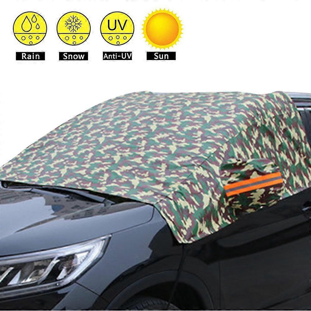 Windshield Snow Cover With Side Mirror Covers, Mirror Snow Covers Protects