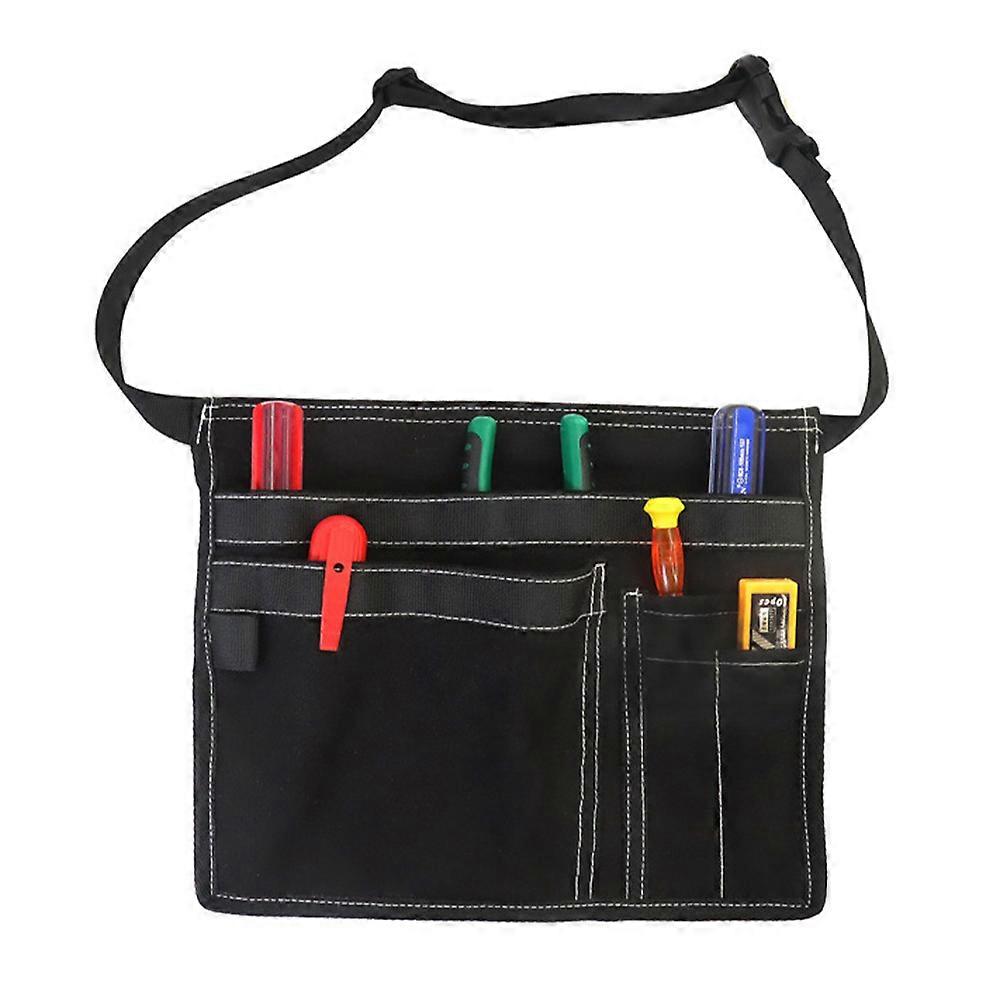 5-Pocket Single Side Tool Belt Pouch/Work Apron for Carpenters, Gardener and Builders, Durable Canva
