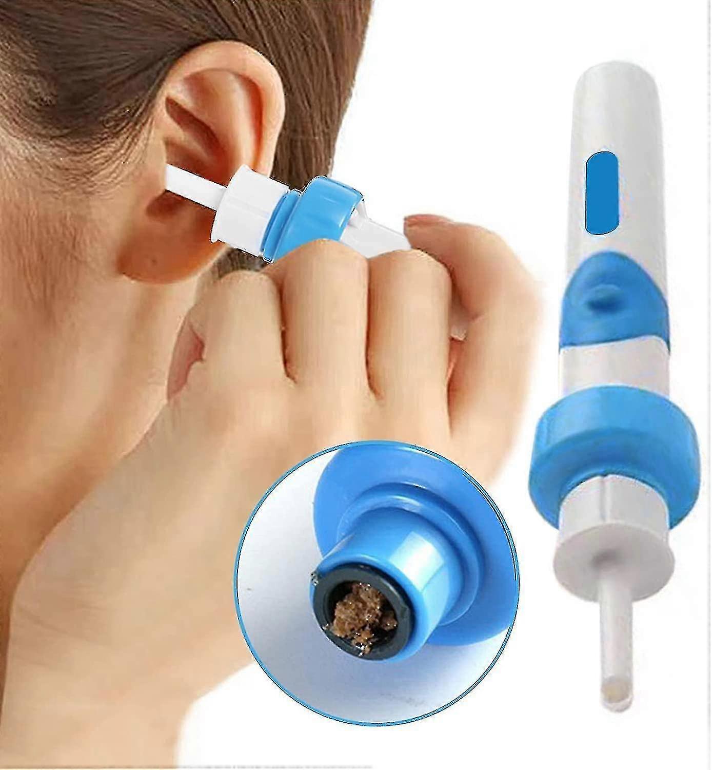 2024 Electric Ear Suction, Portable Comfortable And Efficient Automatic Electric Vacuum Soft Ear Picker Cleaner (blue)