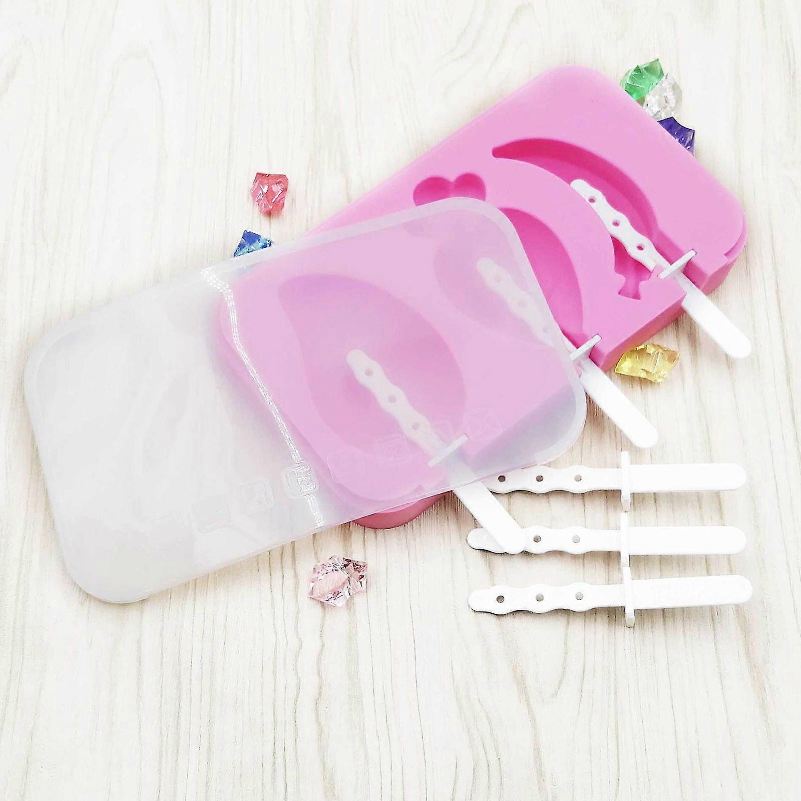 Fruchteisform Silikon Eisform DIY Eisform mit Abdeckung