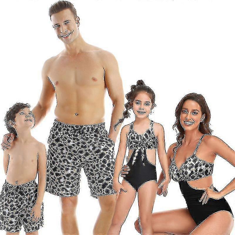 Maillots de bain familiaux Assortiment Set Mère Fille Bikini Maillot de bain Père Fils Maillot de bain