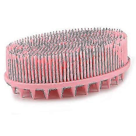 Silicone Shampoo And Bath Multi-purpose Massage Brushpink