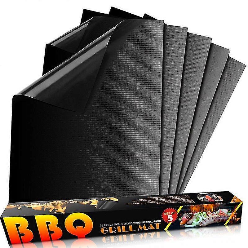 Barbecue Mat, Non-stick Bbq Sheets, Pack Of 5