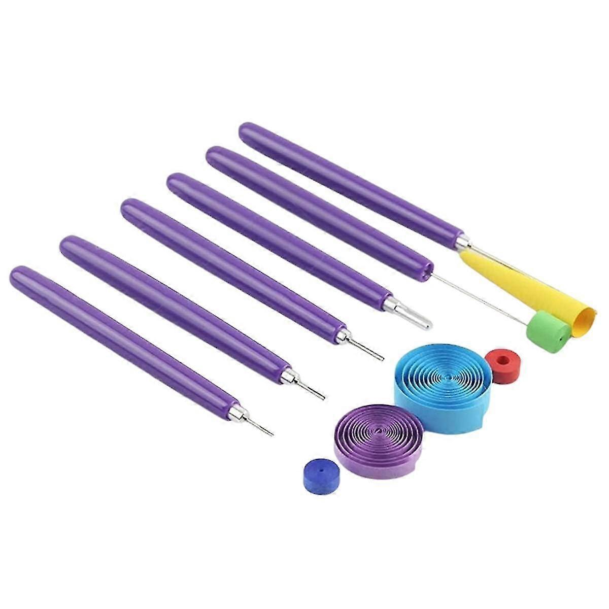 6 Pcs Paper Quilling Tools Slotted Kit Stainless Steel Paper Quilling Pin Tool Diy Paper Card Making Project Tool