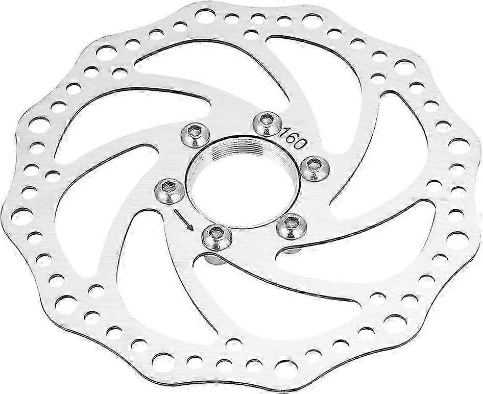 160mm Bicycle Brake Disc for Threaded Hub with 6 Bolt Floating System