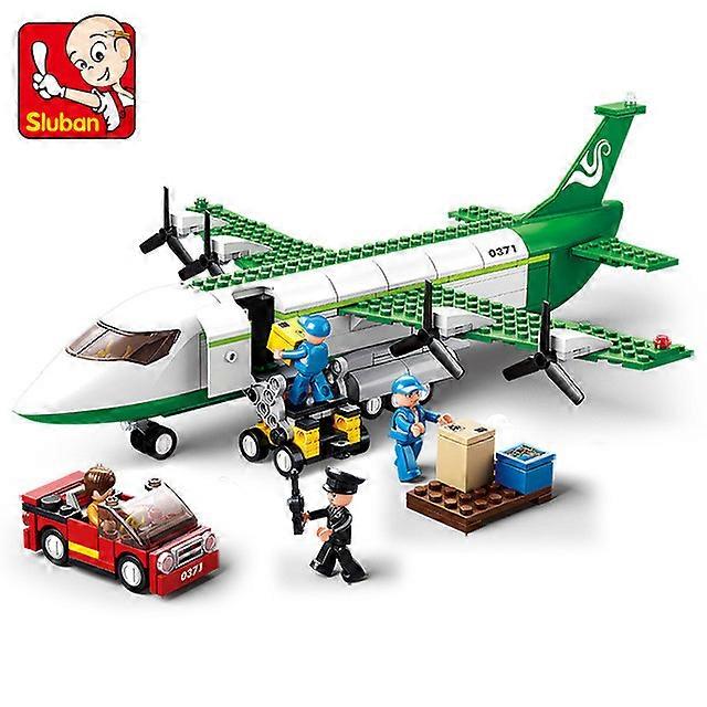 Stad Vracht Vliegtuigen Vliegtuig Opslag Luchthaven Airbus Vliegtuig Avion Technische Creatieve Bouwstenen Educatief speelgoed voor kinderen