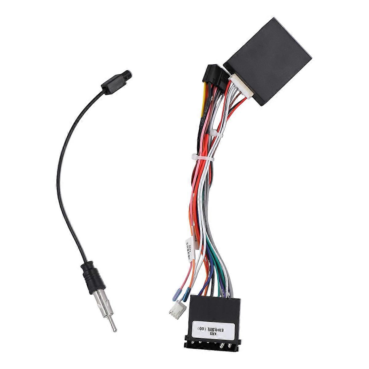 Car Adapter Canbus Box Decoder W/ Wiring Harness Radio Power Cable for E39 E46 E53 X5 5 Series OD-BM-02