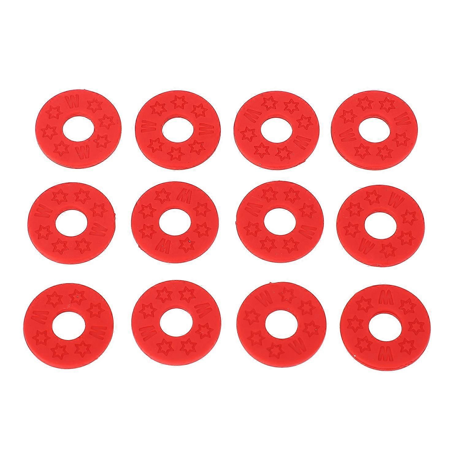 12 stk gitarstropp sklisikre låser PE materiale stropp protector blokker for akustisk gitar ukulele bas