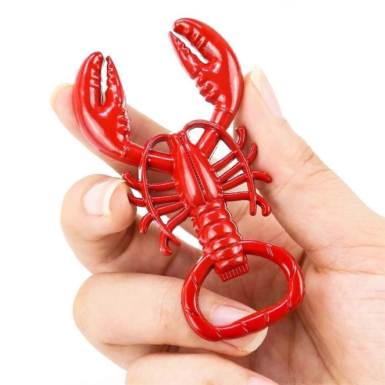 Elegant Red Lobster Claw Bottle Tool