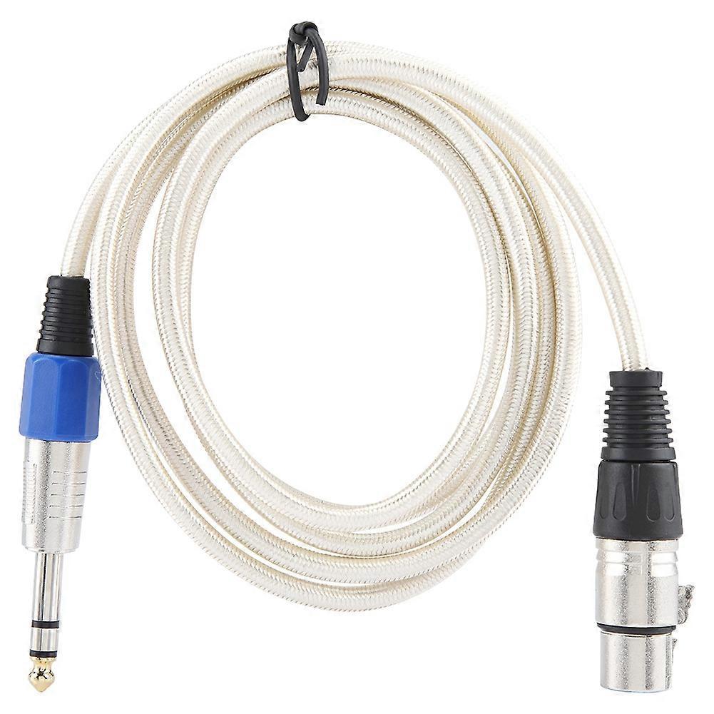 6.35mm Shielded Car o Line - Modified Interconnect Cable, 1.8m Silvery White