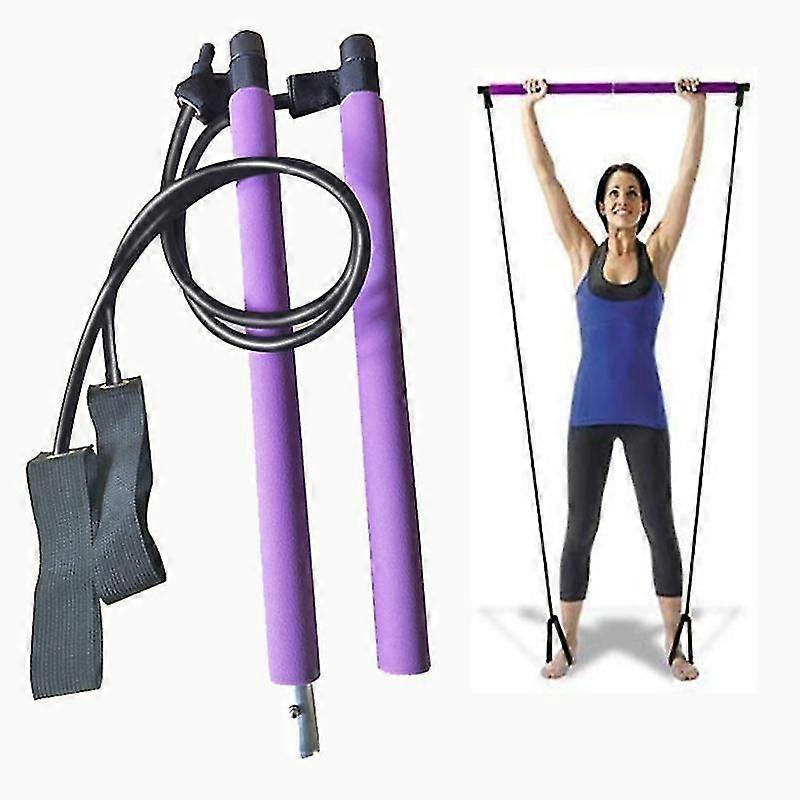Pilates-Stangenstab mit Widerstandsband