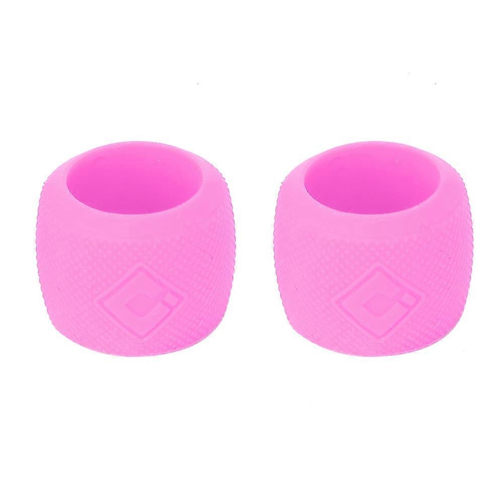 nce Bicycle Handlebar Bar Ends Ring Accessory for Folding Mountain Bike(rose red)