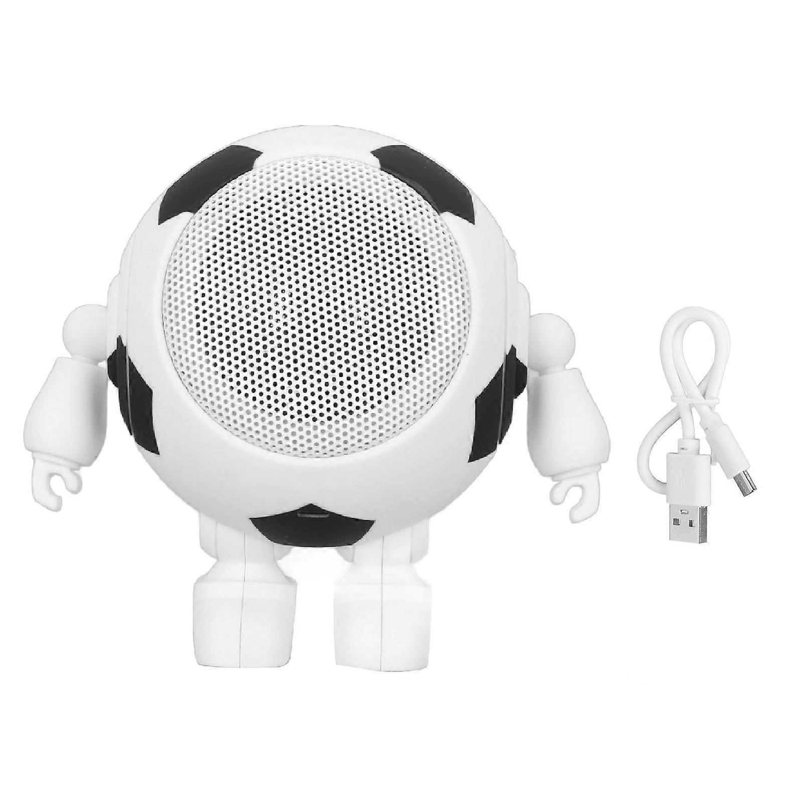 White Portable Bluetooth Speaker with Stereo Sound, Long Battery Life, and HD Calls