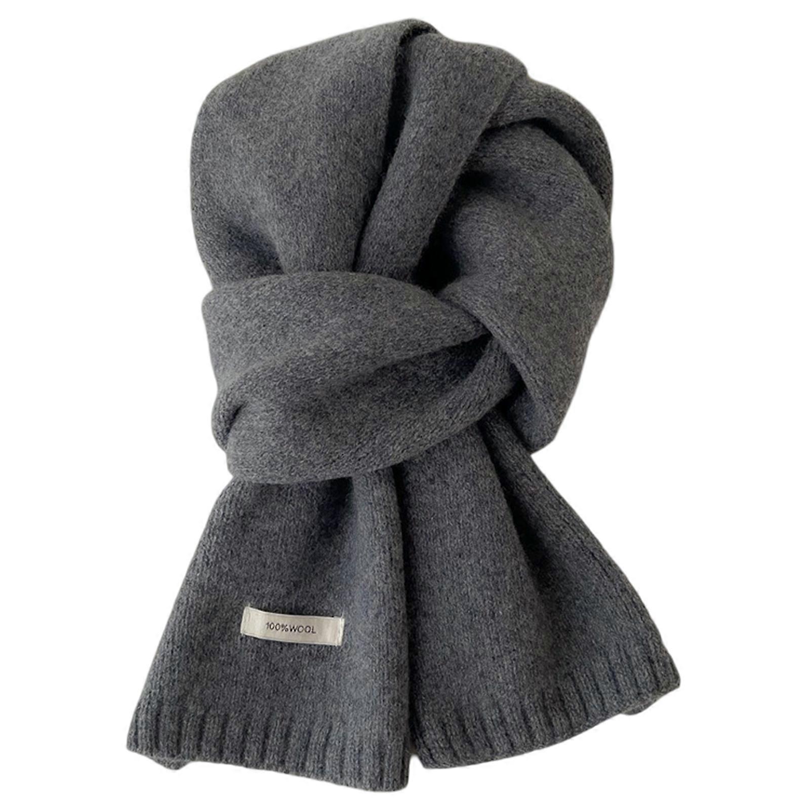 Wool Knitted Scarf, Warm Pashmina Collar