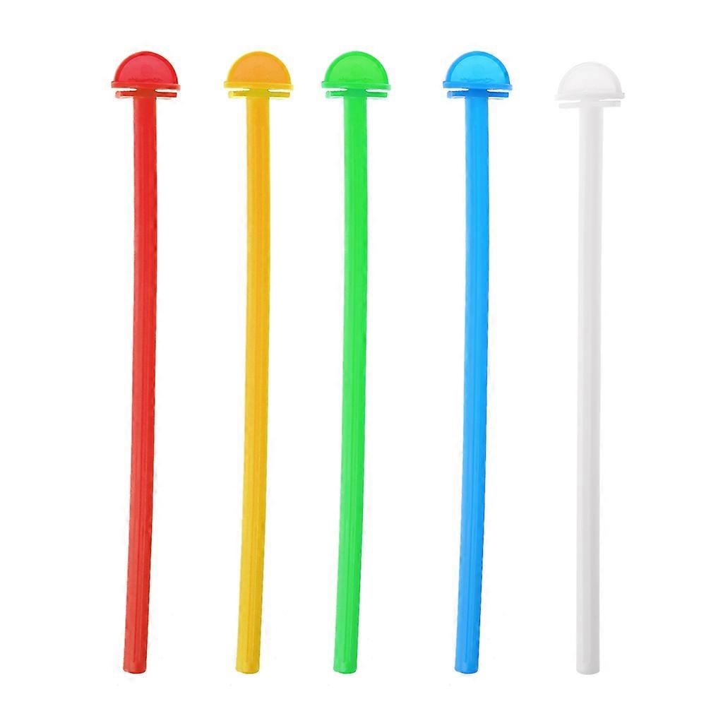 Plastics Birdcage Perch 5 Pack Parrot Bird Standing Stick Grinding Claw Bar for Small Bird Easy to Install Random Colors Dark Brown
