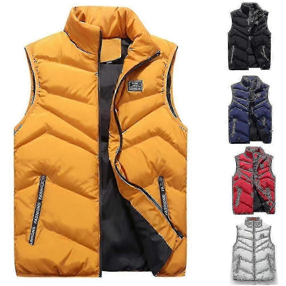 Gilet chaud d'hiver pour hommes Ultralight Sans manches Quilted Windproof Giistcoat