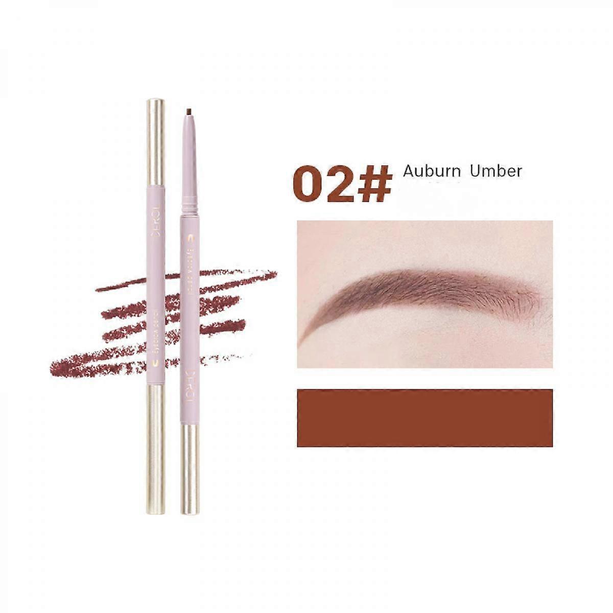 Makeup Brow Stylist Definer Waterproof Eyebrow Pencil, Ultra-Fine Mechanical Pencil, Draws Tiny Brow Hairs and Fills in Sparse