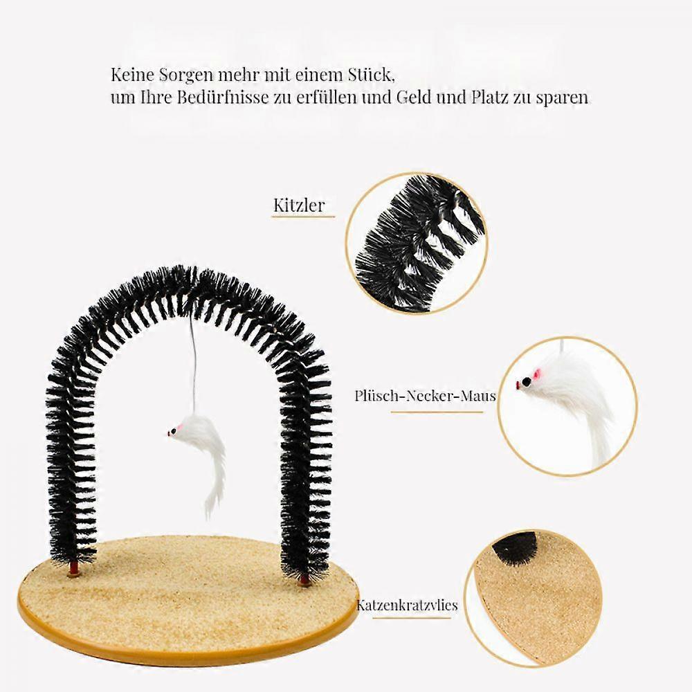 Cat scratching and scratching device