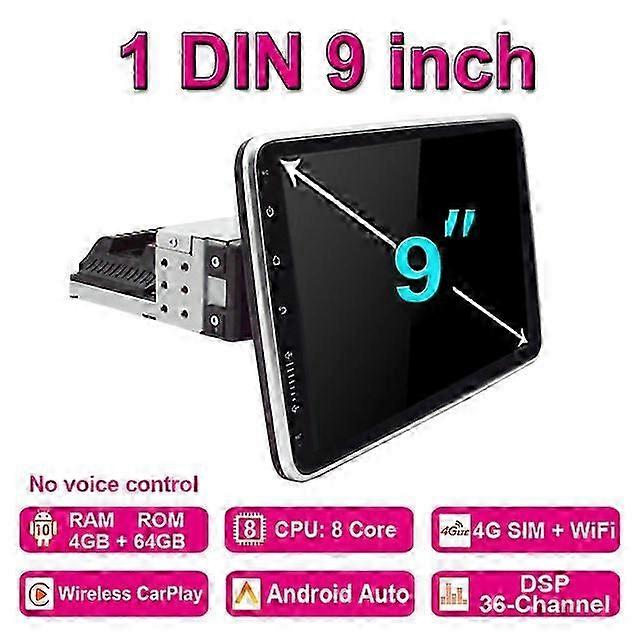 Universal 1 Din Car Multimedia Player 9/10.1 inch Touch Screen Auto radio Stereo Video GPS WiFi Auto Radio Android Video Player