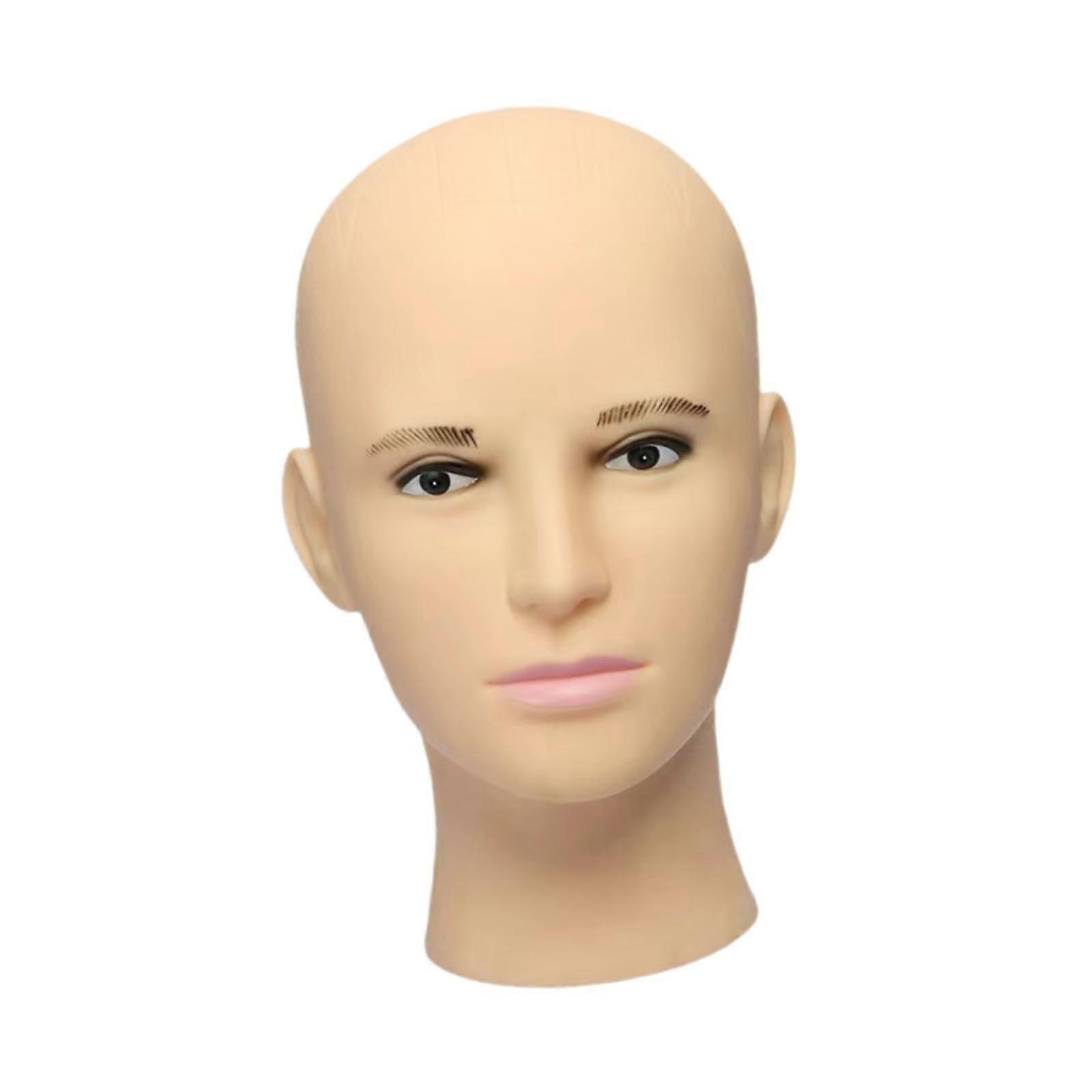 Skallig skyltdocka huvud Modell huvud Kosmetologi Utbildning Huvud Robust docka huvud