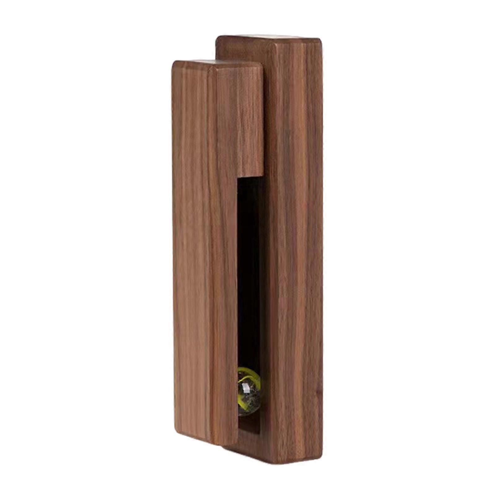 Marble & Walnut Wall-Mounted Towel Holder - Self-Adhesive Vintage Hook for Bathroom & Kitchen