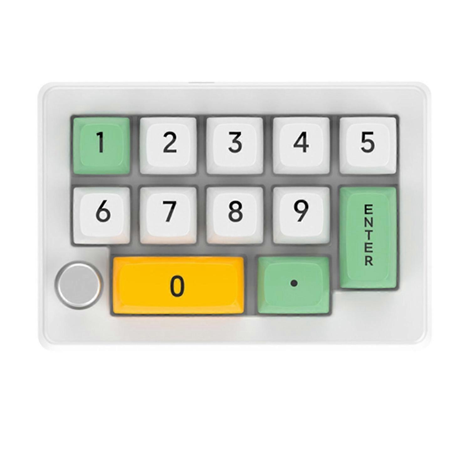 Wired External Number Keyboard 13 Keys Macro Programmable Fully Hot Swappable Mechanical Switch with
