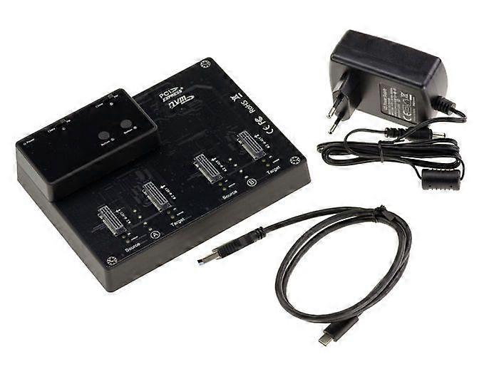 STATION D’ACCUEIL KALEA-INFORMATIQUE POUR 4 SSD NVMe M2 - AVEC FONCTION DE CLONAGE - USB3.2 10G