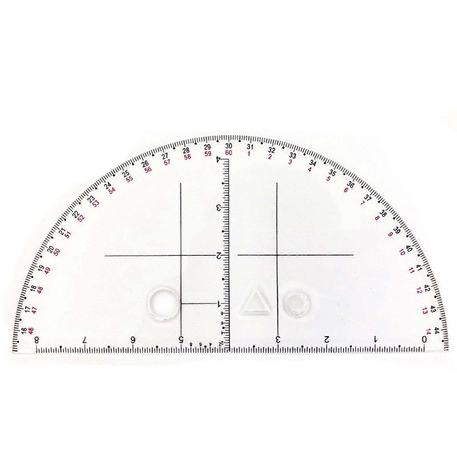 Coordinate Scale Protractors Geometry Drawing Template Measuring Tool Navigation Topographical Map Scale Command Ruler