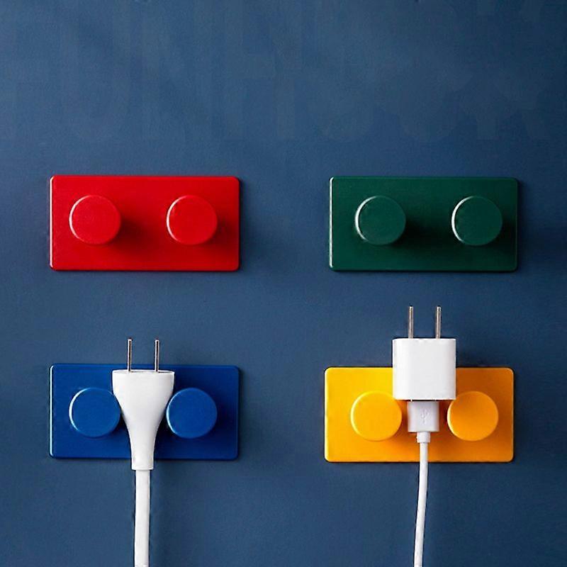 2025 4pcs/set Building Block Key Hooker Wall Coat Hook Door Back Decorative Hook
