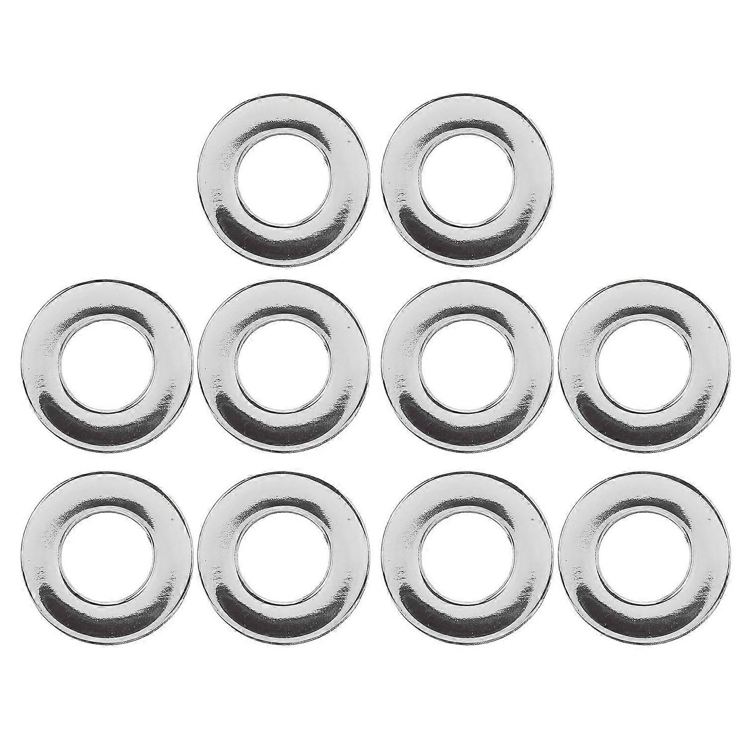 10Pcs 15.7mm Leather Grommets Alloy Double Sided Round Metal Grommets Eyelets for Shoelace Belt Silv