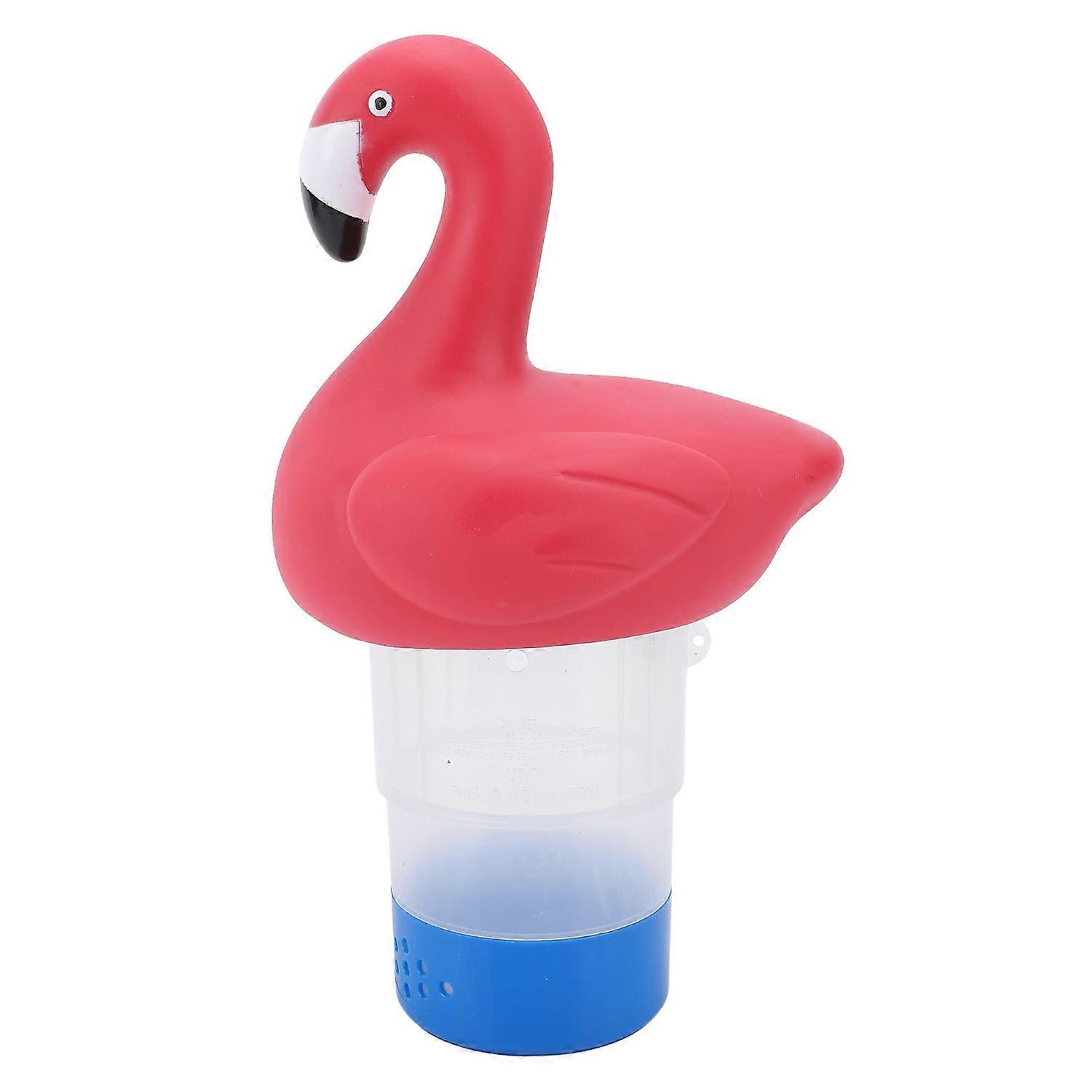Cl2 Floater Flamingo for 3in Tablets Spa Hot Tub Swimming Pool Collapsible Mini Floating Dispenser