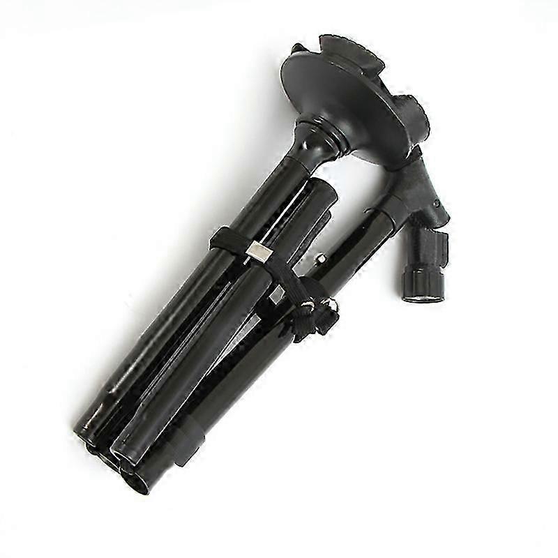 Foldable Walking Cane Adjustable Aluminum Alloy Walking Stick with 6 LED Light for Elder