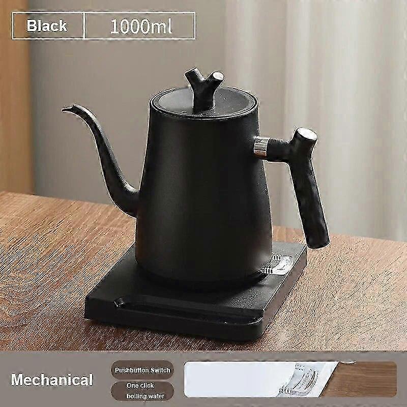 1000W Gooseneck Electric Kettle Hand Brewing Coffee Pot Teapot 1.0L Slender Mouth Pot Kettle Temperature Control Water Jug 220V