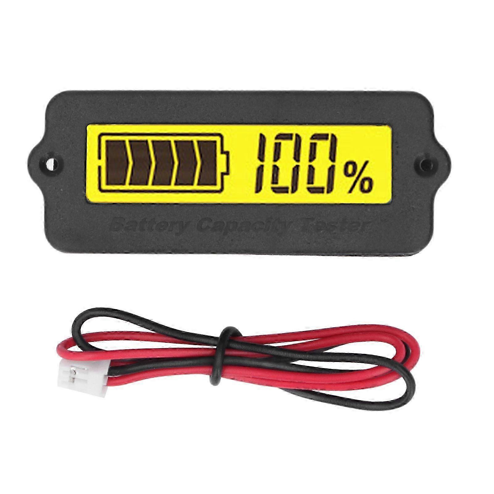 Battery Capacity Voltage Monitor Portable Digital Battery Level Indicator for RV Electric Vehicle 24V
