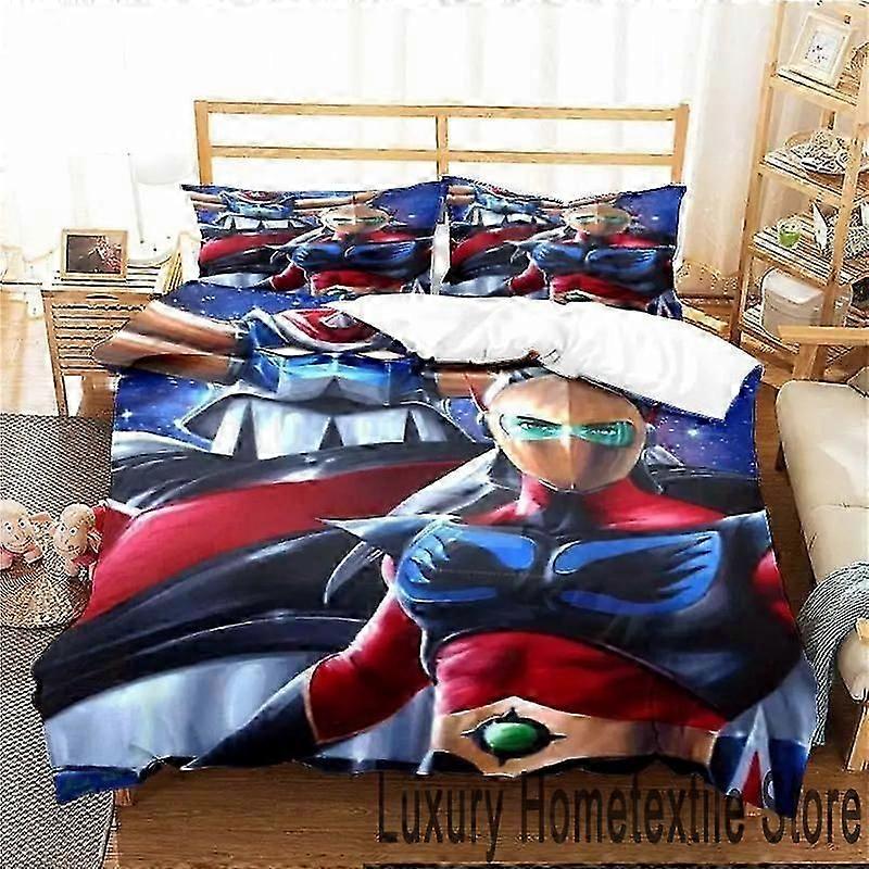 ملاءات السرير m256 طقم مفروشات روبوت UFO Goldorak Grendizer ، غطاء لحاف مجموعة سرير غطاء لحاف غطاء وسادة ، ملاءات سرير للصبي والفتاة ggt256