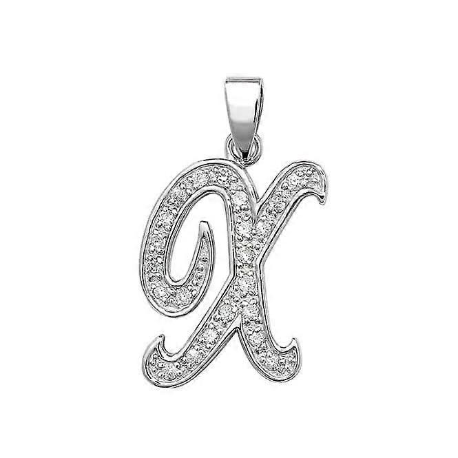 Acotis Silver Pendant Zirconia Set Initial G6128/X