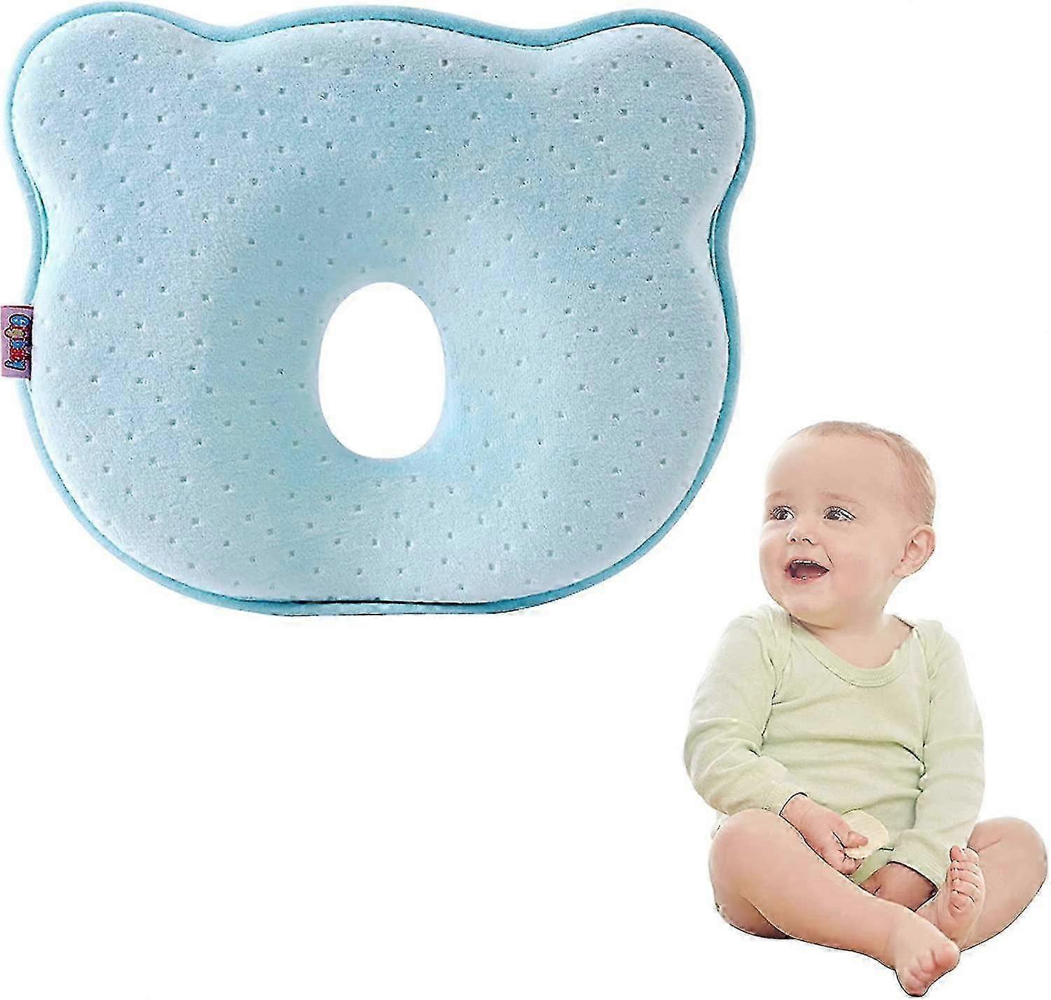 Baby Head Shaping Pillow, 3d Memory Foam Infant Pillow Newborn Pillow Flat Head Shaping Pillow