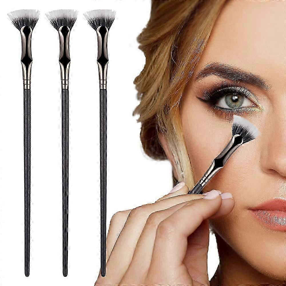 Folding Angle Scalloped Lash Brush, 2024 New Mascara Brush Eyelash Comb Separator For Upper Lower Eye Lash, Fan Shaped Eyelash Brush